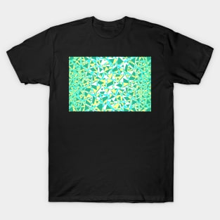 Pieces of colorful broken glass in summer colors T-Shirt